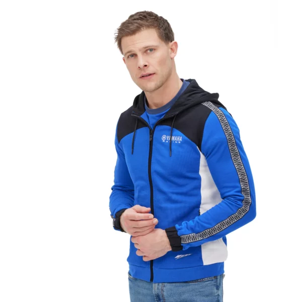 Felpa Yamaha Con Cappuccio Sweat Zip da Uomo